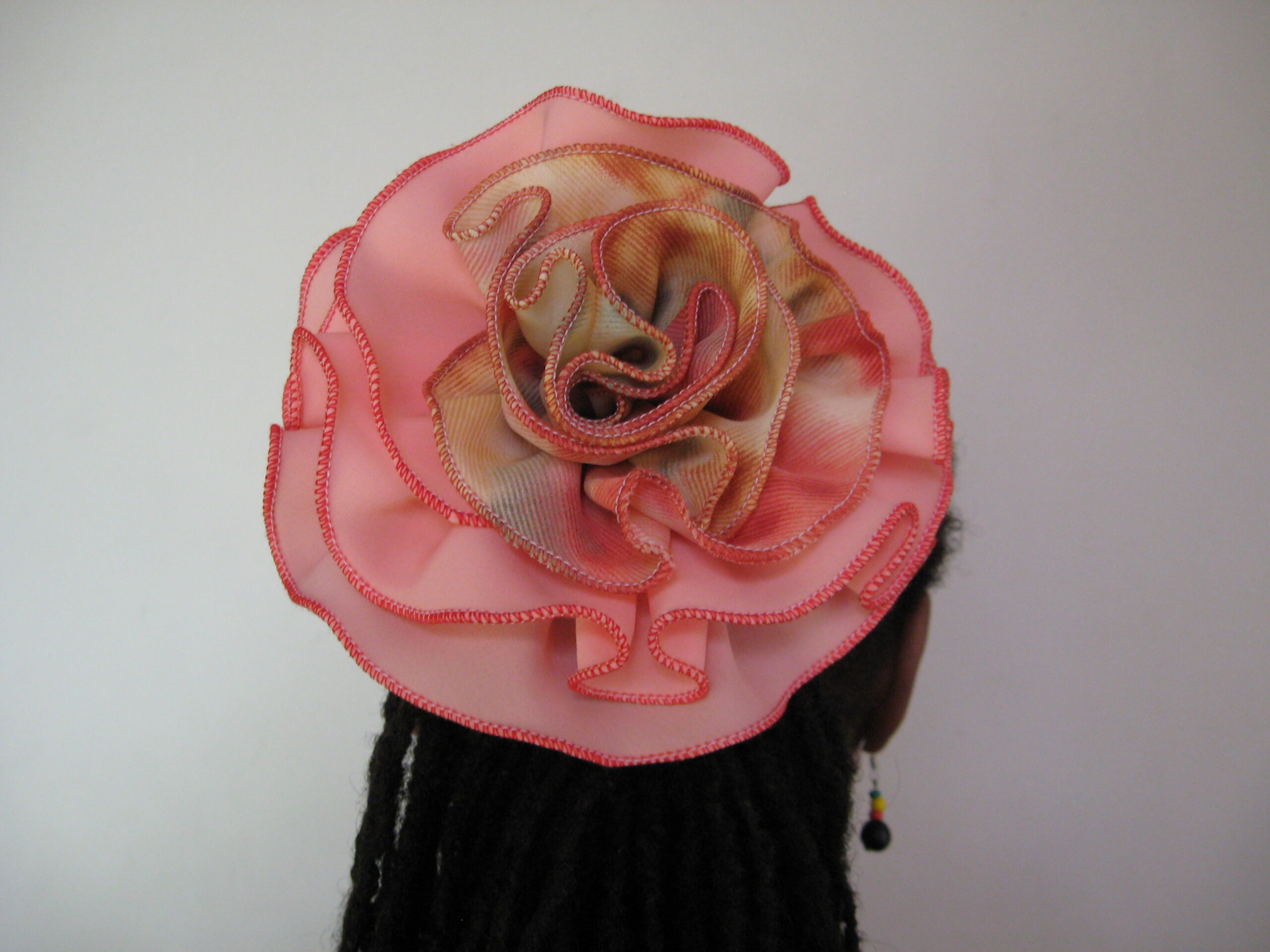 Lemmon and Orange Rosette Broach