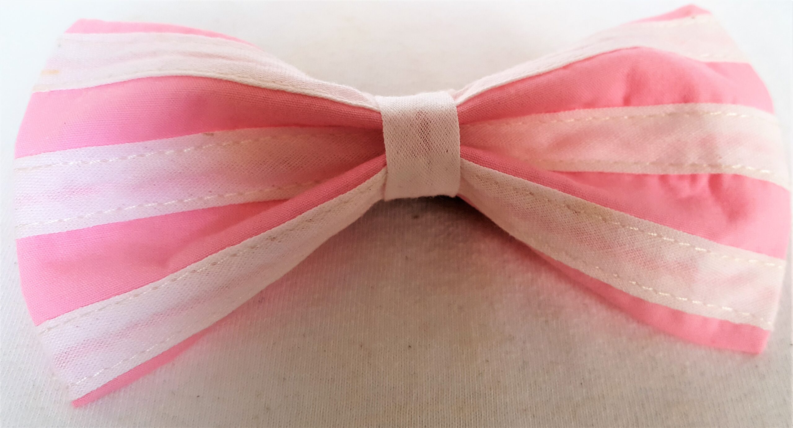 20170212_170741copy Navy Blue and White Stripe Hair Bow (With Crochet Center) (Sold Separately)