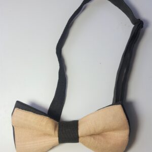 Dark-Green and Cream Check Pattern Adjustable Bow-tie
