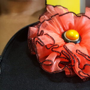 Black and Orange Rosette