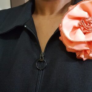 20230823_171004 Peach Rosette With Dark Brown Edging