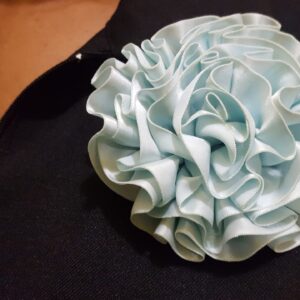 Sky-Blue Colored Rosette Broach