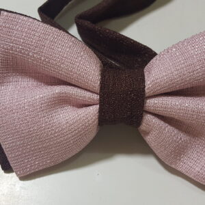 Pink and Brown Bow-tie