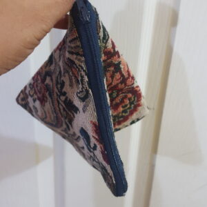 Abstract Flower Print, Triangle Purse