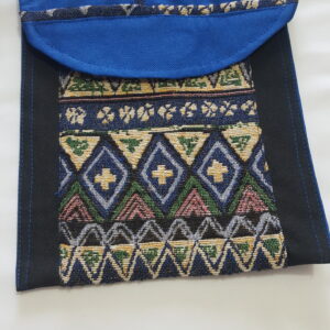 20231117_114611 A Blue and Abstract Short Loop-strap Pouch