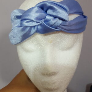 Sky-blue Silk Fashion Headband