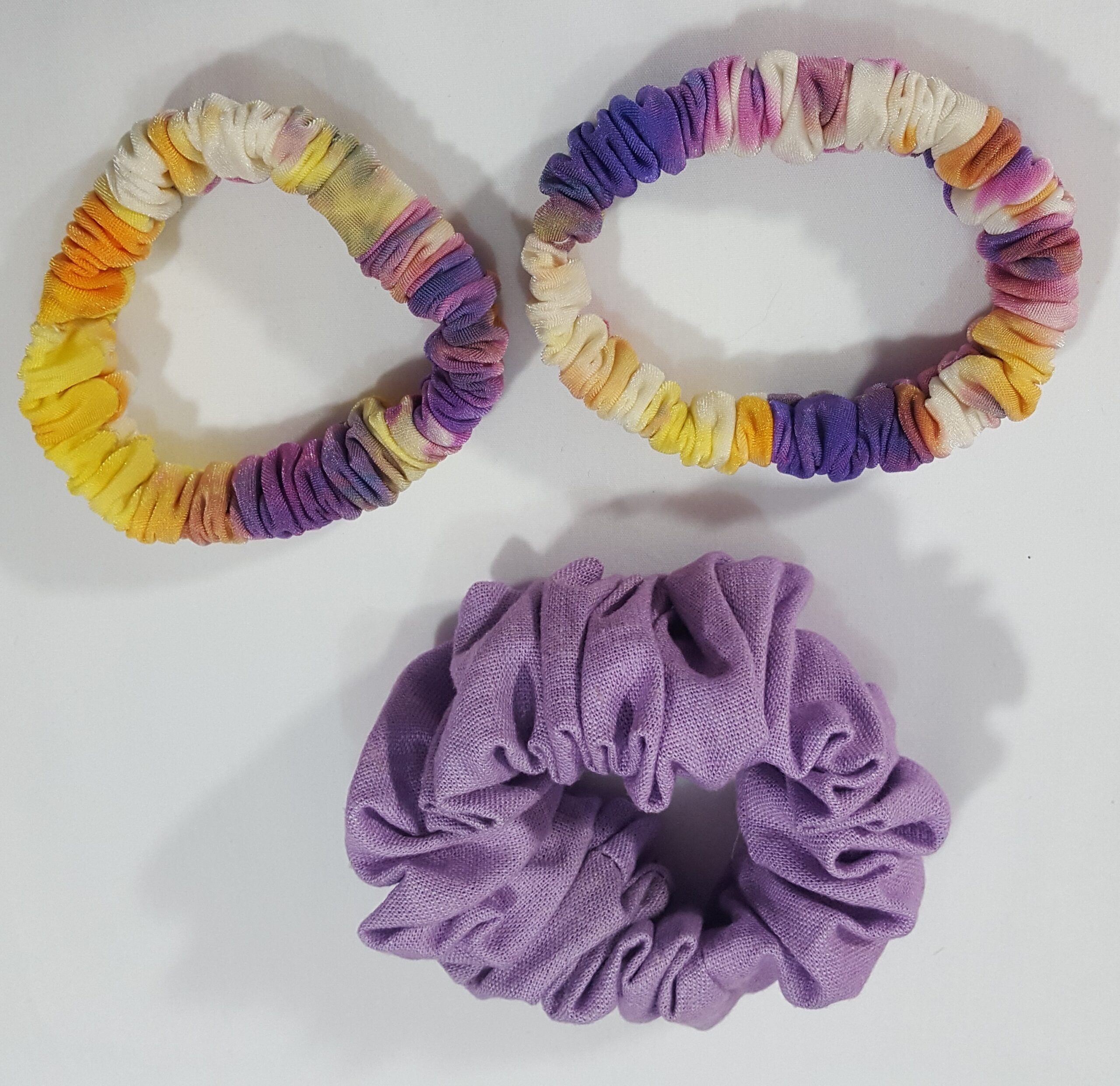 Three piece handmade Scrunchie set