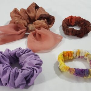 Handmade 4 Piece Bundle Pack Hair Scrunchie Set