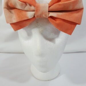 20240217_213906 Orange and White Tie-Dye Headband With Decorative Bow