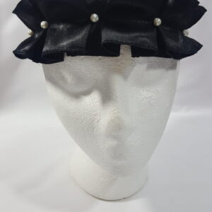 Black Headband With Decorative Pearls