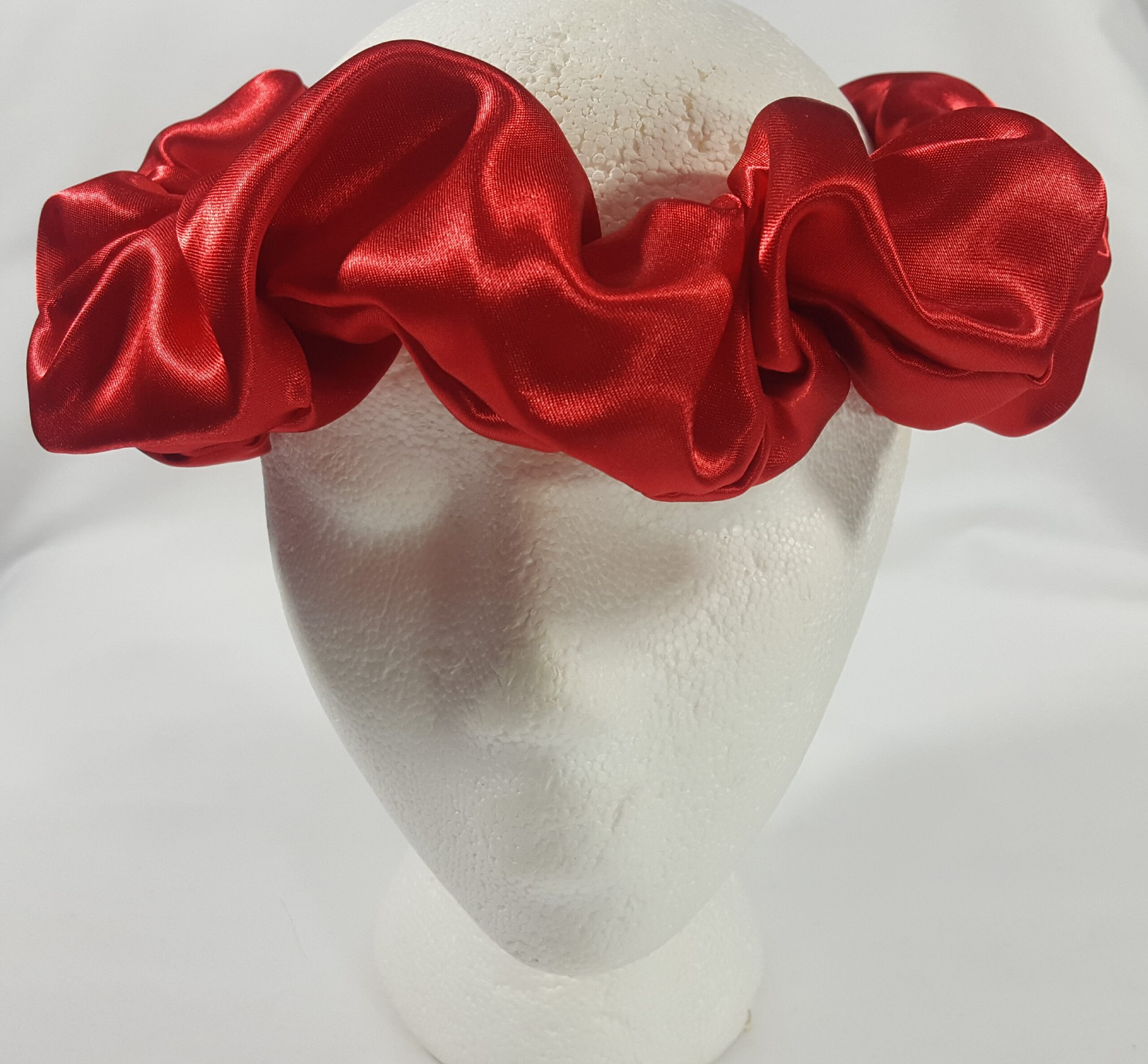Stylish Bright Orange Satin Head Band
