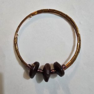 Natural Seeds and Ornamental Beads Bracelet/Wrist Band
